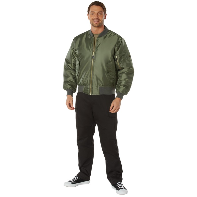Rothco MA-1 Flight Jacket, 2XL, Sage Green