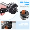 Ratcheting Pipe Cutter, 2 in 1 Close Quarters Tube Compact