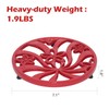 MINLUFUL Vintage Cast Iron Trivet, Heat-Resistant Metal Trivet for Hot
