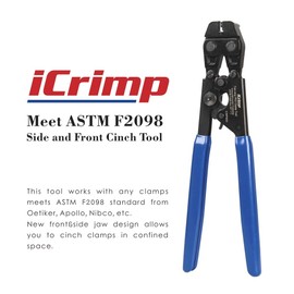 iCrimp PEX Cinch Tool for Stainless Steel Clamp-Vertical&Parallel Clamping from 3/8-inch to 1-inch -CRP650 by IWISS