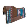 Klassy Cowgirl Brown, Purple & Blue Wool Saddle Pad w/Memory
