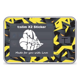 MySweetStitch Tandem t:slim X2 sticker, camo yellow, made in Germany