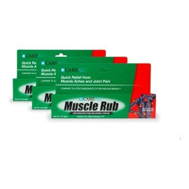 Careall 3.0 Oz. Crema No Grasa Para Masaje Muscular 3 Pack