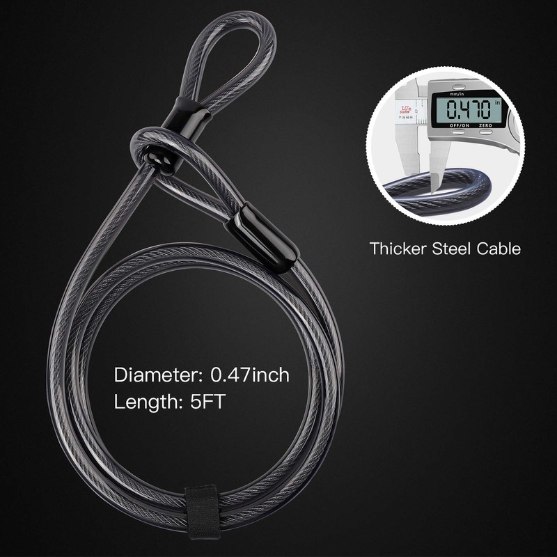INTEKIN Bike U Lock Heavy Duty Lock, 16mm U Lock