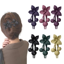 6 Stück Haarklammern Damen,Rutschfeste Große Flache Haarklammern & Flat Claw Clip,Französisch-Matt Elegant für Alltag, Sport, Autofahren,haarklammer