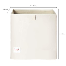 3 Sprouts Cube Storage Box - Organizer Container for Kids & Toddlers, Tiger