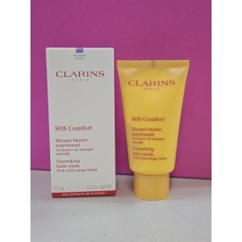 Clarins SOS Comfort Nourishing Balm Mask W/Wild Mango Butter 2.3 Oz Full Size BrandNew