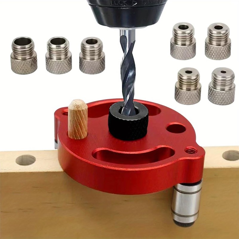 Drill Guide Locator Self Centering Doweling Jig, 3/4/5/6/7/8/9/10mm Self Center
