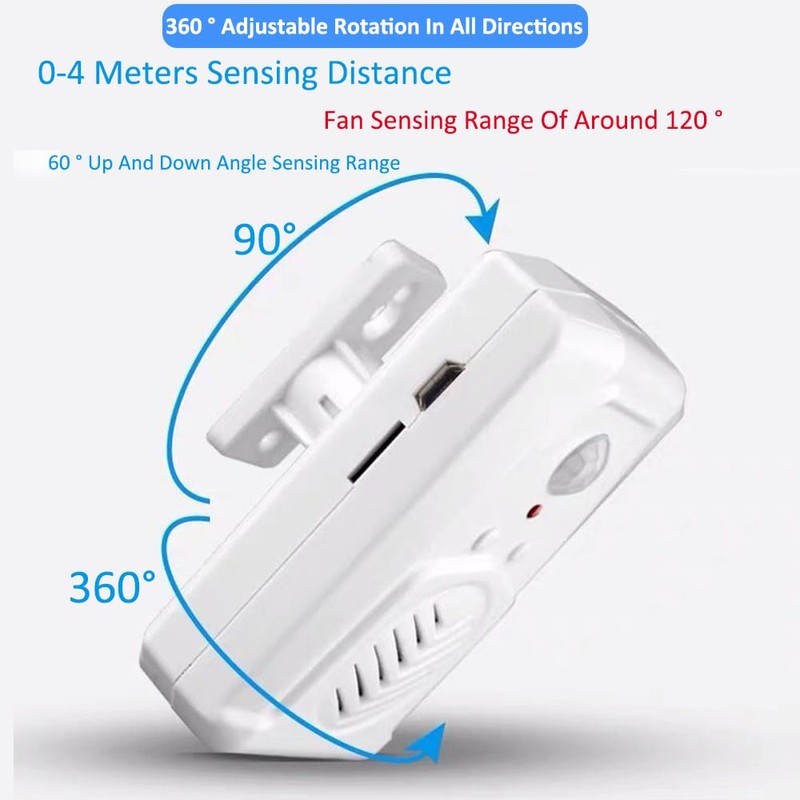 EFCWGIA Motion Activated Sound Player with Loud Speaker, PIR Talking