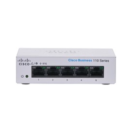Cisco Business CBS110-5T-D Unmanaged Switch | 5 Port GE | Desktop | Ext PS | Limited Lifetime Protection (CBS110-5T-D)