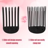 2pcs Wind Shaping Styling Combs for Curly Fluffy Bangs, 6-Tooth
