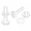 sourcing map M4 x 20mm Plastic Phillips Machine Screws with