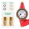 Watflow DN15 Water Meter 1/2" NPT,Gallon Water Flow Meter, Hot