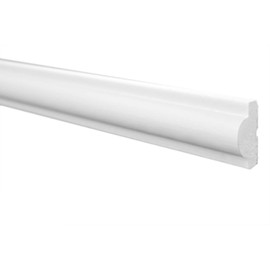 Marbet Design MARBET DESIGN Stuckleisten XPS Styropor wei? - Wandleisten Wandvert?felung Flachleisten E-Leisten - (20 Meter / 10 Leisten E-27)