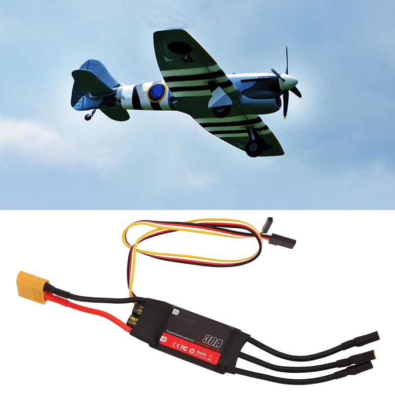 30A RC Aircraft ESC Programmable 5.5V 4A BEC 32bit Brushless