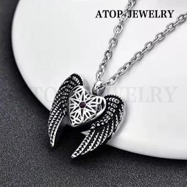 ATOP Angel Heart Wings perfume bottle Ashes Keepsake Memorial Urn Necklace, Tools
