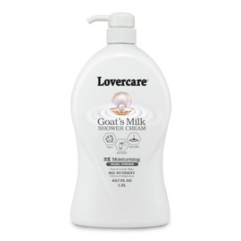 Lover's care goat's milk shower cream 40.7 oz (1200ml) -Pearl Powder plus Bio Nutrient