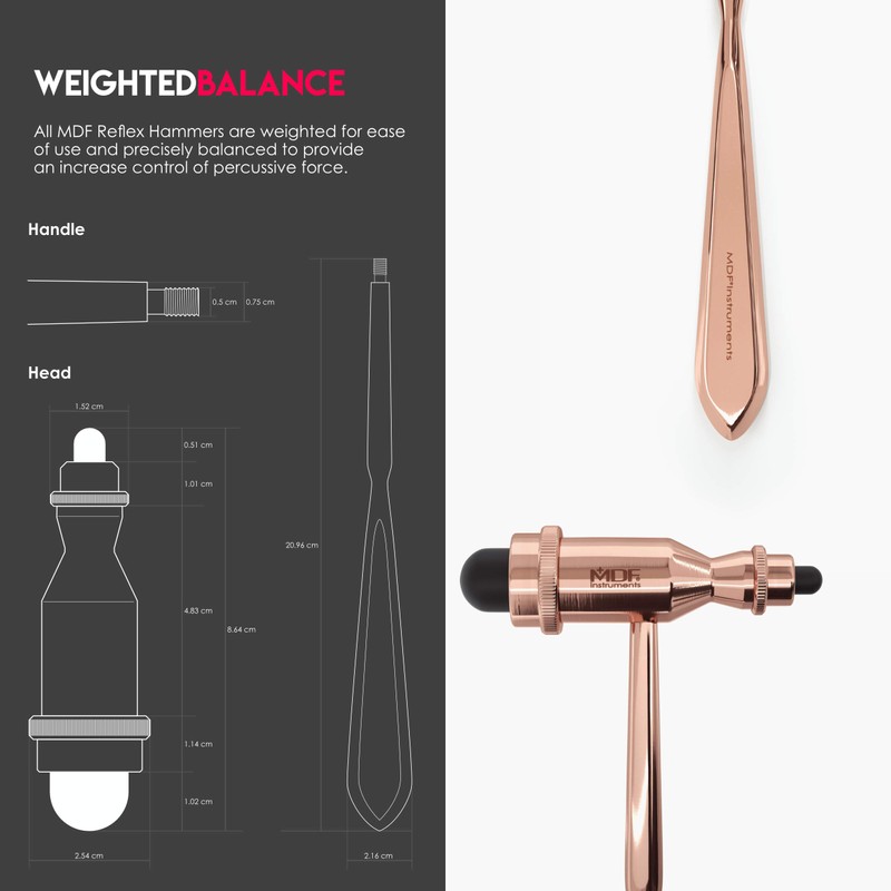 MDF打診器 MDF555RG11（ローズゴールド） Tromnerニューロ打診器