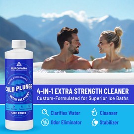 Cold Plunge Water Treatment 4-in-1 Cold Plunge Accessories - Cold Plunge Cleaner - Ice Bath Cleaner - Water Stabilizer for Cold Plunge - Water Clarifier - Cold Plunge with Water Filter - Spa Clarifier