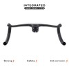 Alfa Pasca Carbon fiber integrated Road Bike Handlebar 28.6mm and