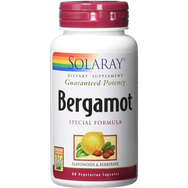 Solaray Bergamot Advanced Formula, Cardiovascular Support Fruit Extract, Veg Cap (Btl-Plastic) 500mg | 60ct