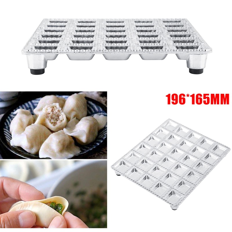 Dumpling Mould, Aluminum Alloy Ravioli Maker Pelmeni Maker 30 Holes