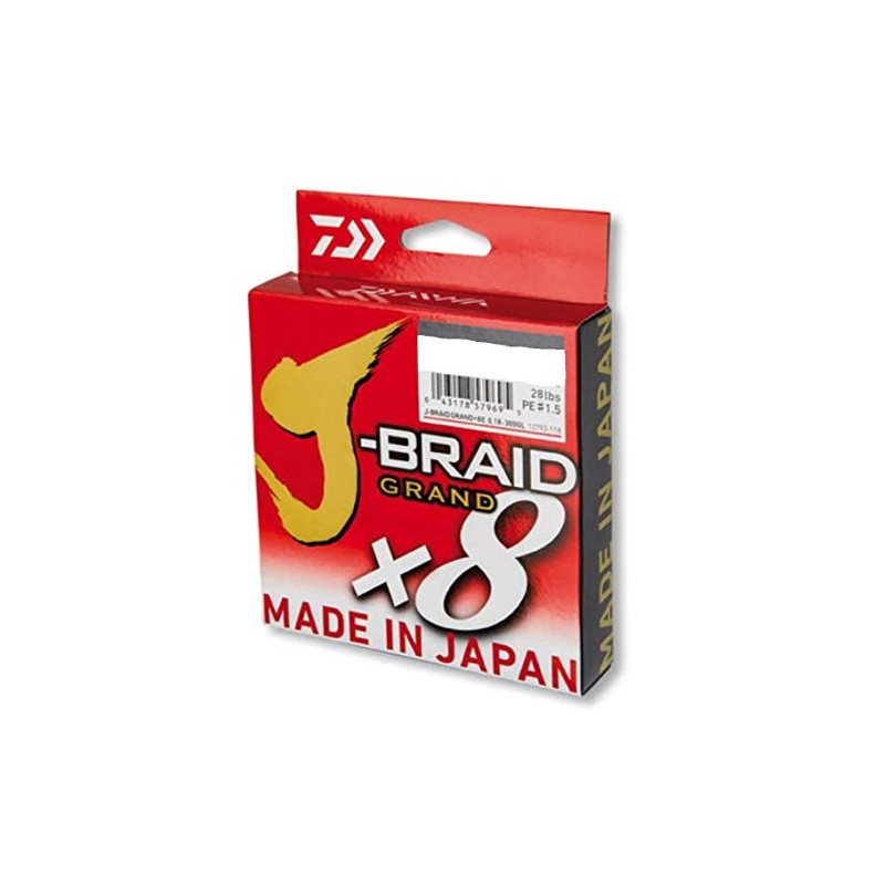 Daiwa J-Braid Grand X8 0.13 mm - 135 m Grey