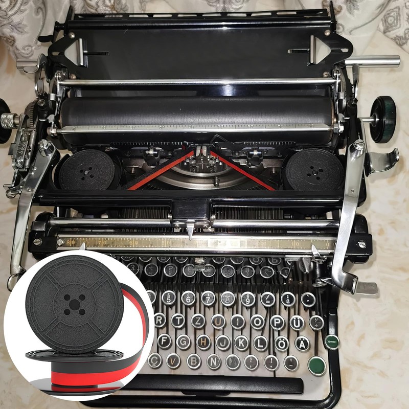 Ink Ribbon for Typewriter SYHSYC Double Pack Typewriter Ribbon Compatible