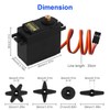 KEAcvise 6-Pack mg995 servo Motor - 13kg high Torque rc