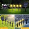 T-SUN Solar Spotlights with Warm White LED Lights for Outdoor