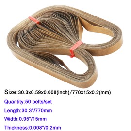 Egofoy 50pcs Band Sealer Belts for FR-770 Continuous Band Sealer,PTFE Teflon Tape for Automatic Horizontal Sealing Machine(30.3x0.59inch)