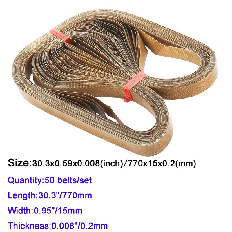 Egofoy 50pcs Band Sealer Belts for FR-770 Continuous Band Sealer,PTFE