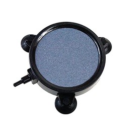AQUANEAT 4 Inch Air Stone with Shell and Suction Cups Disc Bubble Diffuser for Pond Aquarium Fish Tank
