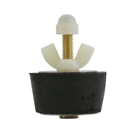 Rubber Plug with Valve for 1-1/2 Inch Fitting, with Blow Thru Valve