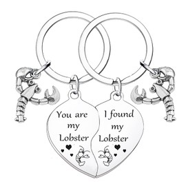 Nimteve Funny Couples Keyring Valentine’s Day Gifts Birthday Gifts For Boyfriend Girlfriend Husband Wife Anniversary Wedding Gifts You Are My Lobster I Found My Lobster