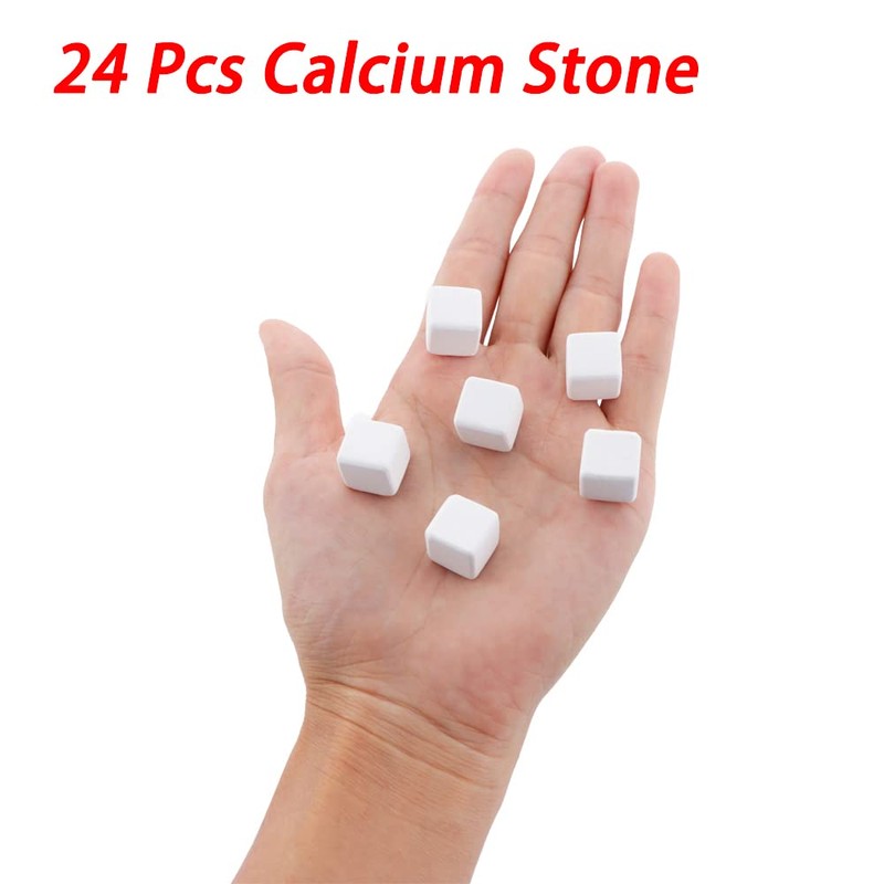 DQITJ 18 Pcs Small Reptile Calcium Stone Natural Calcium Mineral