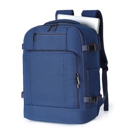 ZHXX Hand Luggage Backpack for Ryanair 40 x 20 x 25 - Lightweight Cabin Backpack with 14 Inch Laptop Compartment & Anti-Theft Protection, Aircraft Compatible, Dark blue 45x36x20 cm, 45x36x20 cm