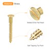 QUARKZMAN Brass Wood Screws Pack of 15 M4 x 35