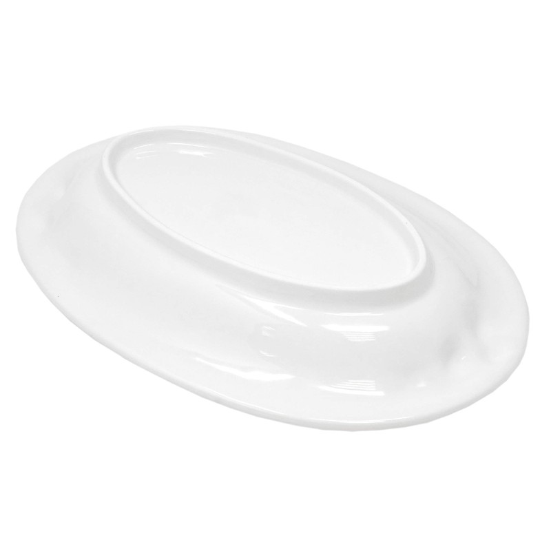 Lashuma Handmade oval serving plate made of Italian ceramic in