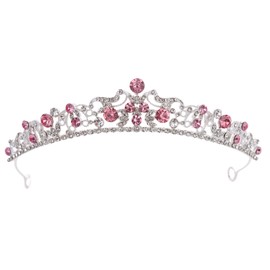 Freie Liebe Queen Crown and Tiaras for Women Rhinestone Princess Crown Bridal Headpieces Hair Accessories for Wedding, Birthday, Party