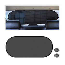 KHGUZ Car Rear Window Sunshade, Vehicle Back Window Screen Sunlight Shield Mesh Cover with Suction Cup, UV Rays Protection Automotive Sun Blocker, Universal for SUV, RV, Truck (39"*19")