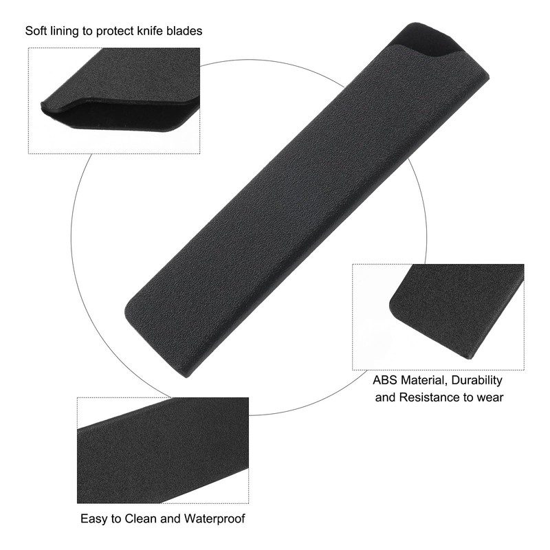 uxcell 5 Pcs Knife Cover Sleeves, 5.3" x 0.9" ABS