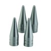 Mavota Racing Style Polished Aluminum Chrome Tire Valve Stem Caps