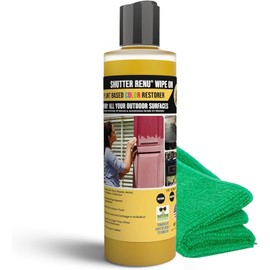 Shutter Renu Wipe On | Advanced Color Restorer & Protectant for Faded Shutters | Plastic Car Trim | Patio Furniture & Outdoor Surfaces | Rejuvenate & Restore Vibrant Color to Weathered Items Easily