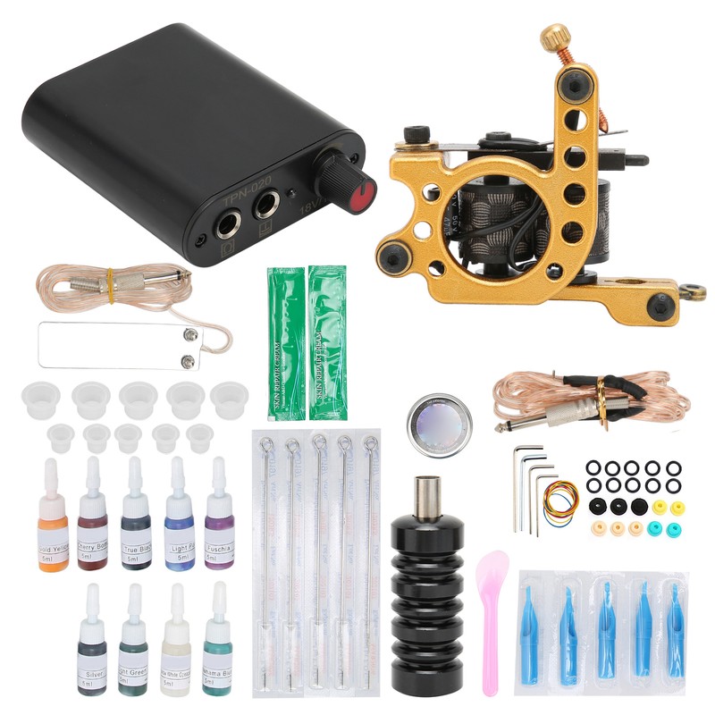 Coil Tattoo Machine Foot Pedal Power Supply Clip Cord Practice