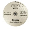 MTP 5X Abrasive Masonry Stone AD 4.5" x 3/8" 115mm