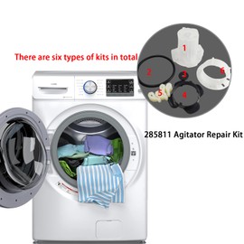 285811 Washer Agitator Repair Kit Replacement for Whirlpool and Kenmore Washing Machines,Compatible with AP3138838,2744,285746,285811VP,3347410,3351001,3363663,AH334650,EA334650,Washer Agitator