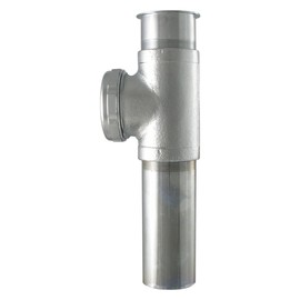 LDR Industries 505 6125 Direct Connect End Outlet Waste Tee, 1 1/2", Chrome Plated Brass