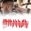 10pcs Professional Hair Clipper Guide Comb Red Hair Trimmer Cutting