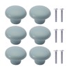 NAKUPENDA Pack of 6 Furniture Knobs, Round Ceramic Cabinet Drawer